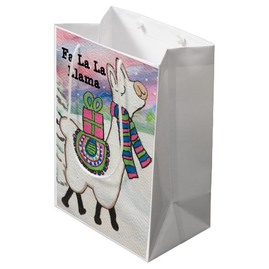 ファラララマカウトクリモダンスマス ミディアムペーパーバッグ (裏面アングル)
