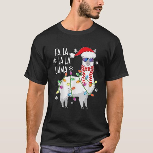 ファラララマシャツラマクリスマスシャツクリスマスLi Tシャツ (正面)
