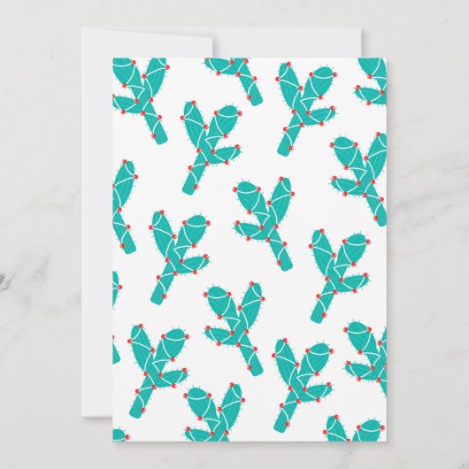 ファラララマホリデーパーティーの招待 招待状 (裏面)