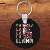 ファラララマラマおもしろいクリスマス動物愛好家 キーホルダー (正面)