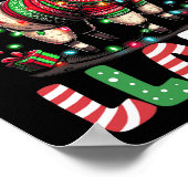 ファラララマラマおもしろいクリスマス動物愛好家 ポスター (角)