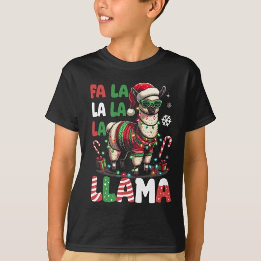 ファラララマラマおもしろいクリスマス動物愛好家 Tシャツ (正面)