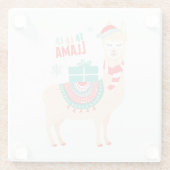 ファラララマ |クリスマス ガラスコースター (裏面)