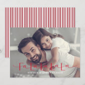 ファララララのクリスマスカード フラットホリデーカード シーズンカード (正面/裏面)