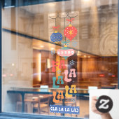 ファララララクリスマスデコレーションホリデー ウィンドウサイン (カフェ窓)