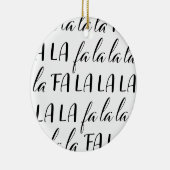 ファララララブラックアンドホワイトサークルオーナメント セラミックオーナメント (右)