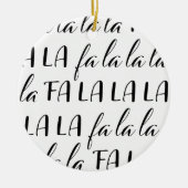 ファララララブラックアンドホワイトサークルオーナメント セラミックオーナメント (正面)