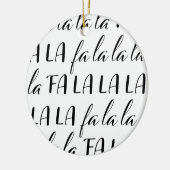 ファララララブラックアンドホワイトサークルオーナメント セラミックオーナメント (左)