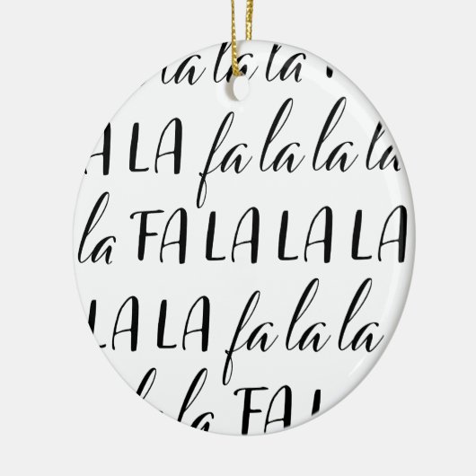 ファララララブラックアンドホワイトサークルオーナメント セラミックオーナメント (左)