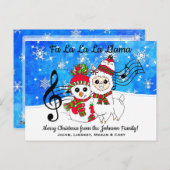 ファララララマクリスマスパーソナライズされた ポストカード (正面/裏面)