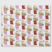 ファララララマホリデパーソナライズされたー ラッピングペーパー (フラット)