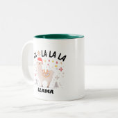 ファラララララマクリスチームズグラフィックアートデザイン ツートーンマグカップ (正面左)