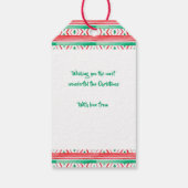 ファララララララマ!ワフンジーな水彩模様 ギフトタグ (裏面)