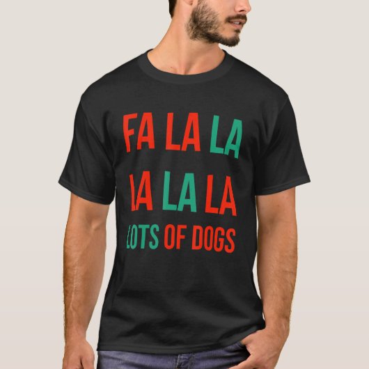 ファラララロットオブドッグスおもしろい犬恋人 Tシャツ (正面)