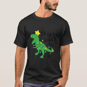 ファラララーサンタレックス恐竜クリスマスディノXm Tシャツ