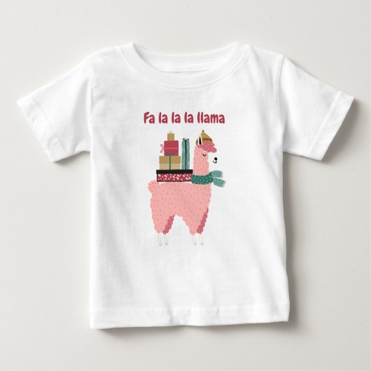 ファラララ ラマ ホリデー ベイビー Tシャツ (正面)