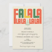 ファララレッドホリデーカクテルホワイトエレファントパーティー 招待状 (正面)