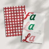 ファララレトロプモダンライドファミリークリスマス シーズンカード