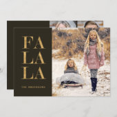 ファララ4フォトコラージホリデーフ素朴ラットカード シーズンカード (正面/裏面)