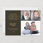 ファララ4フォトコラージホリデーフ素朴ラットカード シーズンカード (裏面)