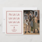 ファララ　シンプルフォト　クリスマス シーズンカード (正面)