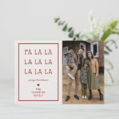 ファララ　シンプルフォト　クリスマス シーズンカード (スタンド正面)