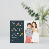 ファララ |パステルカラー |かわいい写真の休日 ポストカード (スタンド正面)