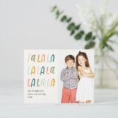 ファララ |パステルカラー |かわいい写真の休日 ポストカード (スタンド正面)