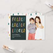 ファララ |パステルカラー |ホリデーフォトカード カード (正面/裏面インサイチュ)