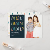 ファララ |パステルカラー |ホリデーフォトカード カード (正面/裏面インサイチュ)