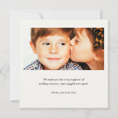 ファララ |パステルカラー |休日の写真コラージュ カード (裏面)