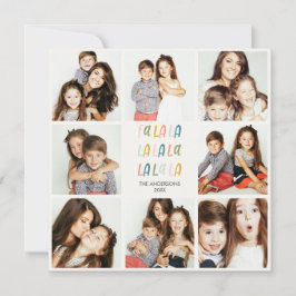 ファララ |パステルカラー |休日の写真コラージュ カード