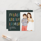 ファララ |パステルカラー |休日3フォトカード カード (正面/裏面インサイチュ)