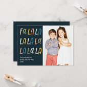 ファララ |パステルカラー |休日3フォトカード カード (正面/裏面インサイチュ)