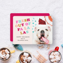 ファララ |レトロクリスマス・ホリデーのペット犬の猫写真