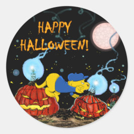 ファラルドと腐ったカボチャ |ハロウィーン ラウンドシール