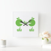 ファランジンファラン スクエア壁時計 (ホーム)