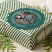 ファラヴィンテージ楽譜家族フォトクリスマス オーナメントカード