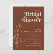 ファラーレトロ70ズラストマスタードブライダルシャワー 招待状 (正面)