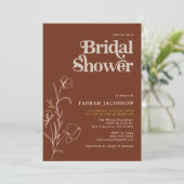 ファラーレトロ70ズラストマスタードブライダルシャワー 招待状 (スタンド正面)