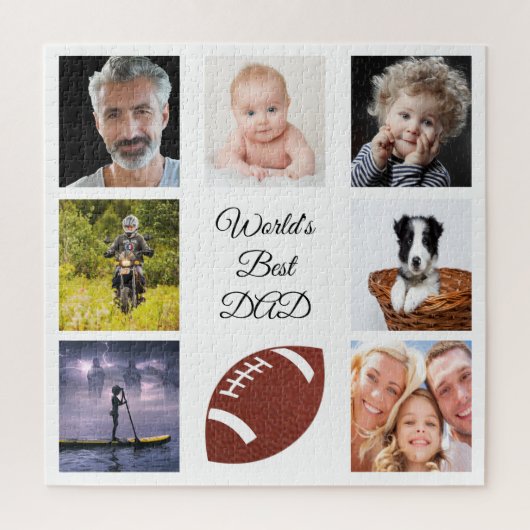 ファラー写真コラージュ白 ジグソーパズル (縦)