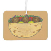 ファラ詰まったフェルトピタサンドイ地中海のッチ カーエアーフレッシュナー (裏面)