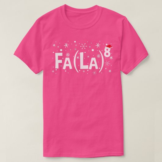 ファラ8シャツ数学先生クリスマスシャツファラ Tシャツ (デザイン正面)