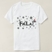 ファラ8数学先生クリスマスサンタハッおもしろいツクマ Tシャツ (デザイン正面)