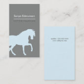 ファリアの名刺、馬の馬小屋、馬のトレーナー 名刺 (正面/裏面)