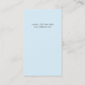 ファリアの名刺、馬の馬小屋、馬のトレーナー 名刺 (裏面)