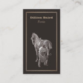 ファリアシューイング馬の名刺 名刺 (正面)