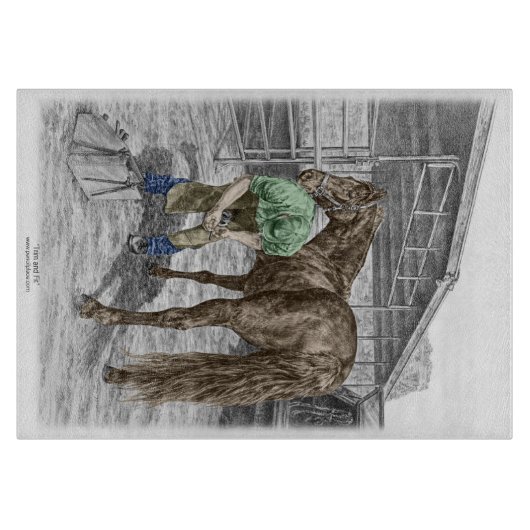 ファリアブラックスミスのシューイング馬 カッティングボード (正面)