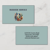 ファリアホースシューサービスウッド 名刺 (正面/裏面)