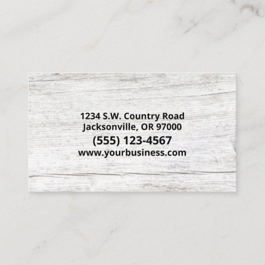 ファリアホースシューサービスウッド 名刺 (裏面)